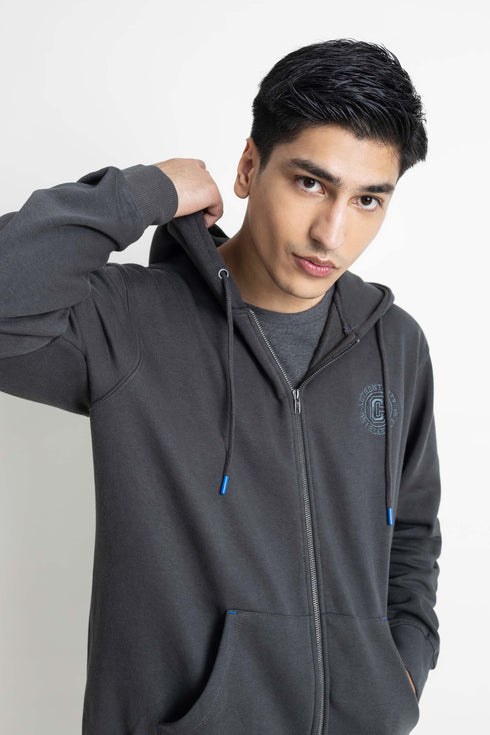 The Solid Zipper Hoodie